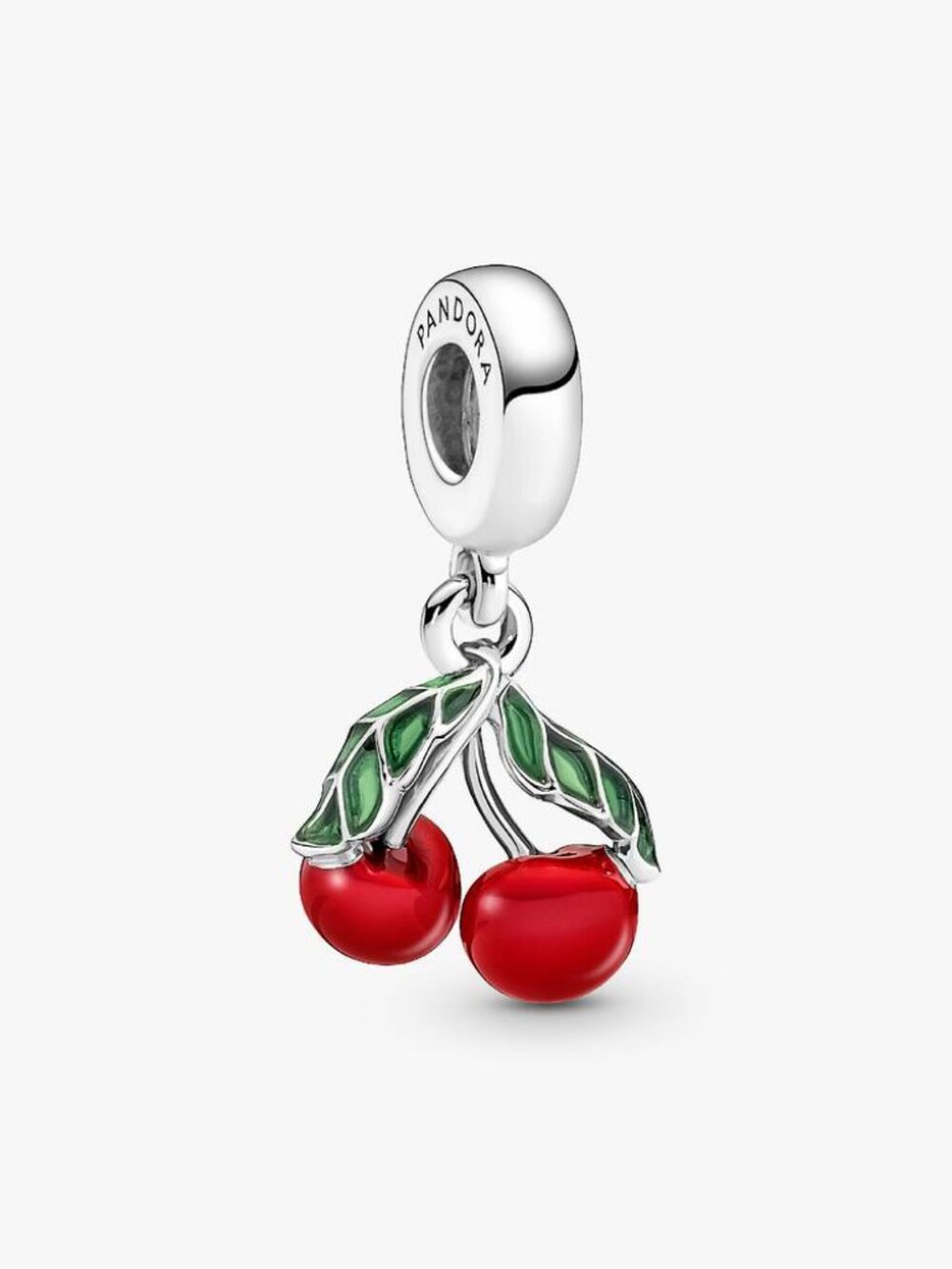 Pandora Asymmetrical Cherry Fruit Dangle Charm